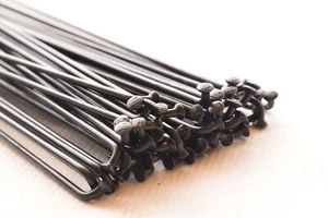 56x DT Swiss revolution spokes 240mm J-bend double butted black bmx 24" wheels - Picture 1 of 4
