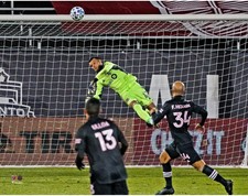 Quentin Westberg Toronto FC Unsigned Save in Win vs. Inter Miami CF Photo