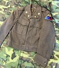 13th Armored Us Army Authentic Korean War Uniform Wool IKE Jacket