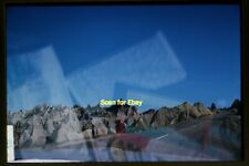 Abstract of Map in Car Window at Badlands in 1964, Original Slide aa 15-20b