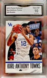 Panini National M Karl-Anthony Towns Rookie Gem 2015 como nuevo 10 SP All Star - Imagen 1 de 2