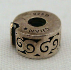 Chamilia Sterling Silver Scroll Design Clip/Snap On Charm