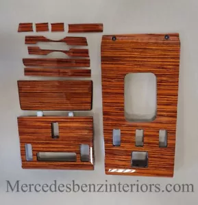 MERCEDES SL 560 W107 R107 Zebrano Interior Set Genuine OEM Quality Veneer - Bild 1 von 1
