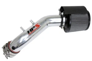 HPS Polish Shortram Air Intake Kit with Heat Shield Cool Short Ram SRI 827-122P - Picture 1 of 3