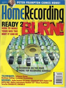 HOME RECORDING MAGAZINE DEC.2001.READY 2 BURN! PETER FRAMPTON,MOTU,SHURE,REAKTOR - Bild 1 von 4