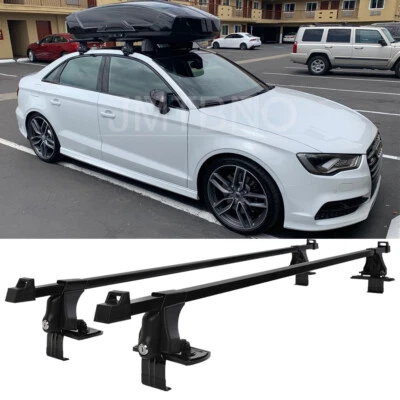 Portaequipajes de techo de 54" para Audi A3 A4 A5 A6 A8 S4 barra transversal de carga con bloqueo Foto 1 de 4