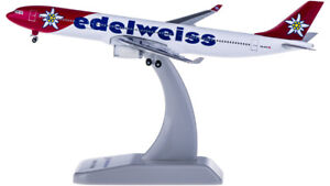 1:500 Hogan Edelweiss AIRBUS A330-300 Passenger Aircraft Diecast Airplane Model
