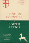 SOUTH AFRICA 1951 RUGBY TOUR PROGRAMME v LONDON COUNTIES 10 Nov