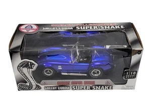 Shelby Collectibles Shelby Cobra Super Snake Blue 1:18 Diecast Model 1/18 Rare - Picture 1 of 17