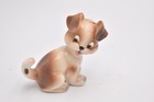 Vintage 1960s Kitsch Puppy Dog with Ladybird on Tail Ceramic Figurine Ornament