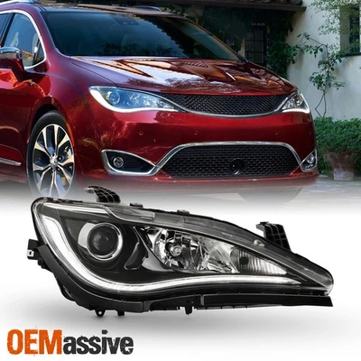For 2017-2020 Chrysler Pacifica HID w/ LED DRL Chrome Trim Headlight Passenger - Image 1 of 4