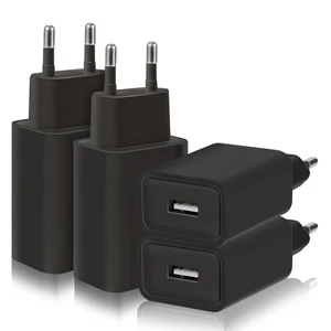 4 Pezzi 5W Caricatore Presa USB, 5V/1A Alimentatore Caricabatterie USB Spina Cha - Foto 1 di 7
