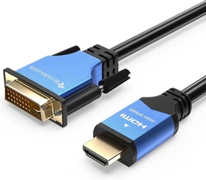 Bi-directional HDMI to DVI Cable ; 3FT Adapter Male to Male ; HDMI to DVI-D 24+1 - Picture 1 of 9