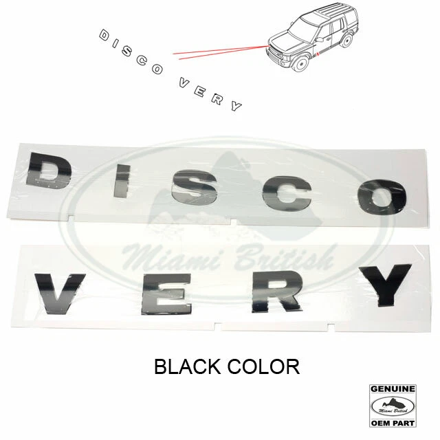 LAND ROVER BLACK HOOD DECAL STICKER DISCOVERY 4 LR051557 LR051558 OEM - Image 1 of 1