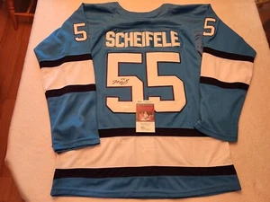 MARK SCHEIFELE signed JETS custom jersey JSA COA SIZE XL - Picture 1 of 4