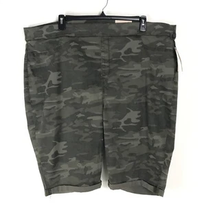 NEU NYDJ Camouflage Pull-On Short 13" Damen Übergröße 26 W Stretch Bermuda Sommer - Bild 1 von 12