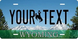 Wyoming Mountain Personalized Custom License Plate Car Motorcycle Bike Magnet - Picture 1 of 2