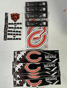 WHOLESALE LOT OF 14 CHICAGO BEARS STATIC CLING DECALS BUMPERSTICKERS FREE SHIP - Picture 1 of 1