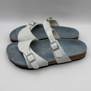 Birki's Aziza Birkenstock Sandalen blau/weiß gestreift Damen Größe EU 40 L9 M7 - Bild 1 von 9