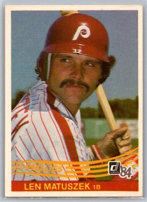 1984 Donruss #549 Len Matuszek PHILLIES - Image 1 of 2