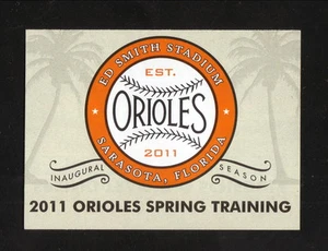 Baltimore Orioles--2011 Spring Training Pocket Schedule - Picture 1 of 1