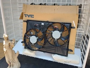 2007-19 GMC Acadia TYC New Radiator Fan Duel Motor Assembly W/Shroud - Picture 1 of 17