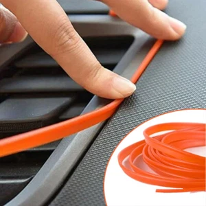 5M Línea de Molduras Naranja Punto Naranja Borde Puerta Brecha Decoración Automóvil Accesorios Interiores - Imagen 1 de 8