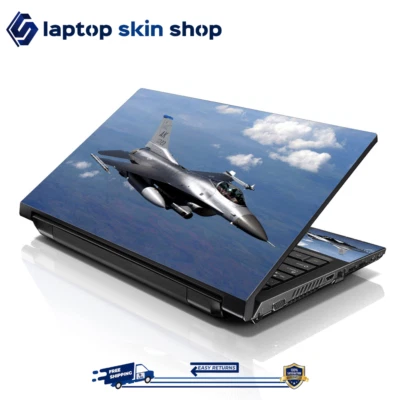 Laptop Skin Sticker Decal Cover for Notebook Apple Acer Fighter Jet 13-16 inch - Image 1 of 4