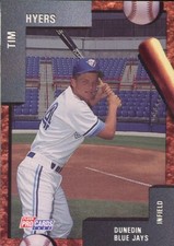 1992 Fleer Dunedin Blue Jays TIM HYERS RC BLUE JAYS ATLANTA GA