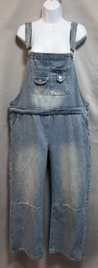 Misslook Size Large Women's Denim Overalls Blue Cotton Jumpsuit - Picture 1 of 11