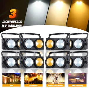 8x 200W COB LED 2in1 Par DMX Audience Blinder Bühnenlicht Studio Theaterstrahler - Bild 1 von 16