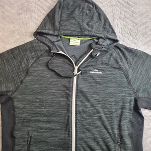 Kathmandu Jacket Hoodie Size 2XL Grey Horizontal Stripe Pattern Lightweight - Picture 1 of 21