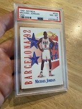 Michael Jordan PSA 8 Collector Card 1991 Skybox #534 FIGHT INFLATION LAST DANCE