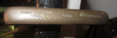 vintage Golfcraft Frank Johnston Model Skokie Bronze Putter 35.25" Fiber Shaft - Image 1 of 4