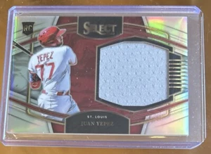 2022 Panini Select Juan Yepez Rookie Prizm Relic #14/250 Nationals RC - Picture 1 of 2