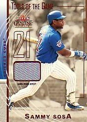 2004 Fleer Genuine Insider Tools of the Game Jersey #SS Sammy Sosa Jersey /250 - Image 1 of 2