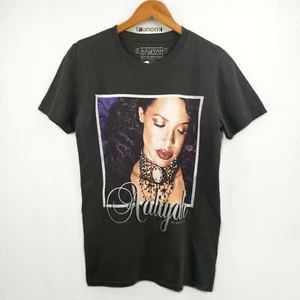 "In Memory of AALIYAH" Women's Licensed 90s R&B Music Fan Black T-Shirt NWT [S] - Picture 1 of 5