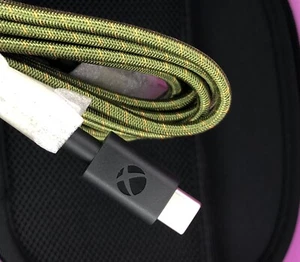 Microsoft Xbox Elite Series 2 Official Green Charge Cable Halo Type Usb C To A - Picture 1 of 4