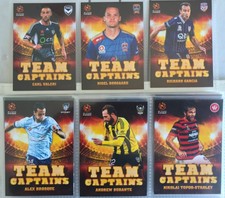 2015/16 Tap N Play FFA A-League Football Soccer - Team Captains Insert Cards