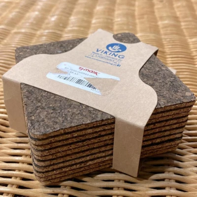 Nuevo con etiquetas Posavasos Viking Cork A Nature's Product 10 unidades - Roble Hecho en Portugal Foto 1 de 4
