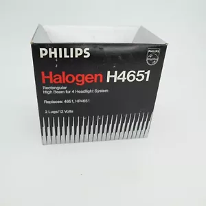 Philips H4651 12V Rectangular Faro Lámpara Luz Alta Nuevo - Imagen 1 de 7