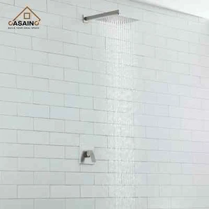CASAINC 10" Rainfall Square Duschkopf Combo Kit System mit Mischventil - Bild 1 von 20
