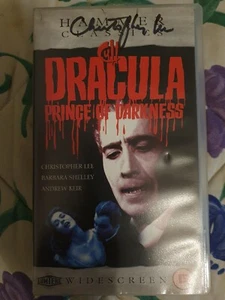 Lumiere Cult Hammer Dracula Prince Of Darkness VHS Signed Christopher Lee PAL - Picture 1 of 10