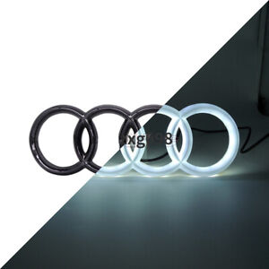 For Audi A1 A3 A4 A5 S3 A6 5500K Black Car Led Front Grille Logo Emblem Light 