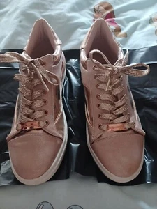 Dune Head Over Heels Size 39 Rose Gold Shoes - Picture 1 of 12