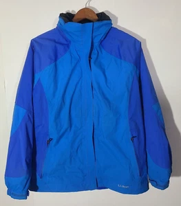 LL Bean Weather Challenger Polartec 2 Layer Blue Large Jacket - Picture 1 of 7