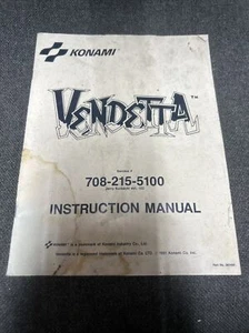 Konami Vendetta Arcade Videospielhandbuch - gebrauchtes Original - Bild 1 von 3