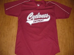 DETROIT CYCLONES baseball jersey small Marine City Maniax baseball #17 - Picture 1 of 2