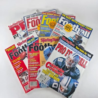 Sporting News Pro Football Preview Magazines 1998–2004 Lot of 7 Foto 1 de 4