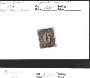Switzerland Zurich #1L4 cv $1650 Real??? you decide selling as forgery - Picture 1 of 1